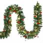 Preview: Weihnachtsgirlande mit Deko 5m 80 x LED Lichterkette