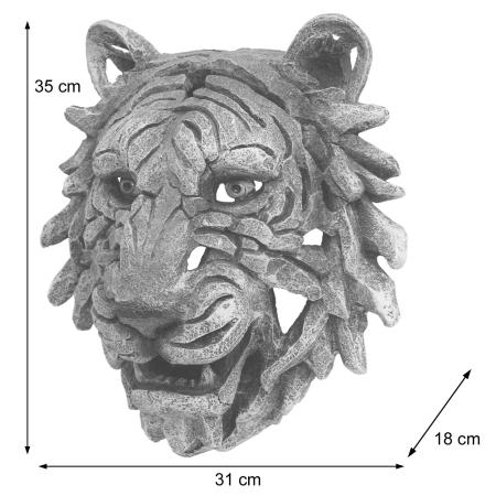 Deko Schädel Tigerkopf 35cm Trophäe Polyresin
