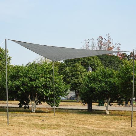 Sonnensegel 3x3m dreieckig 185g/m² HDPE grau