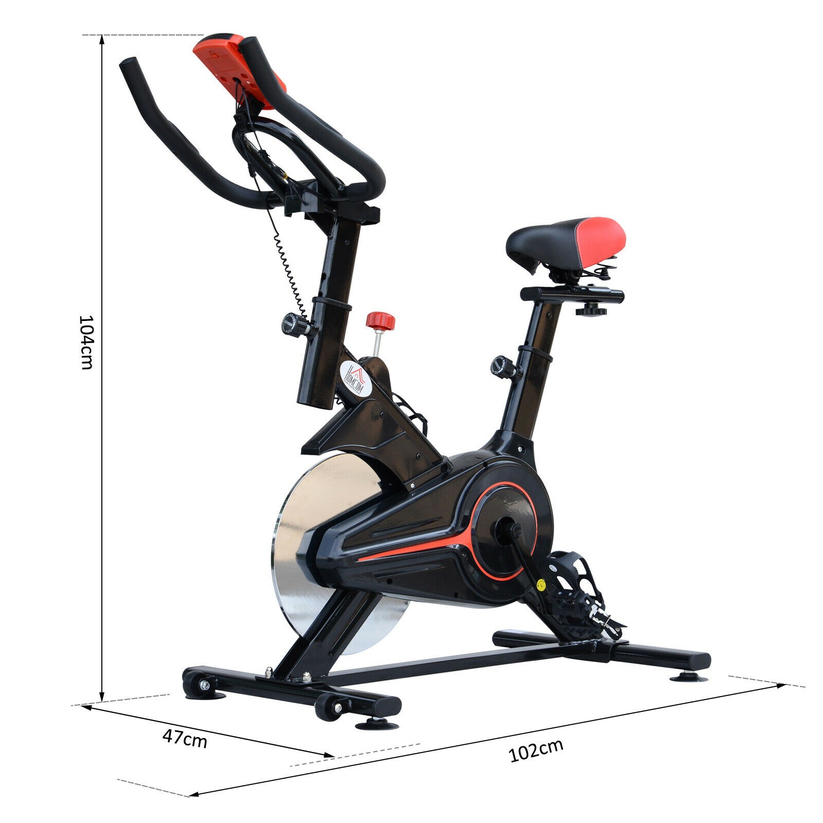 Fitness Fahrrad Hometrainer Heimtrainer Cardio LCD Display Workout Bike Trimmrad 