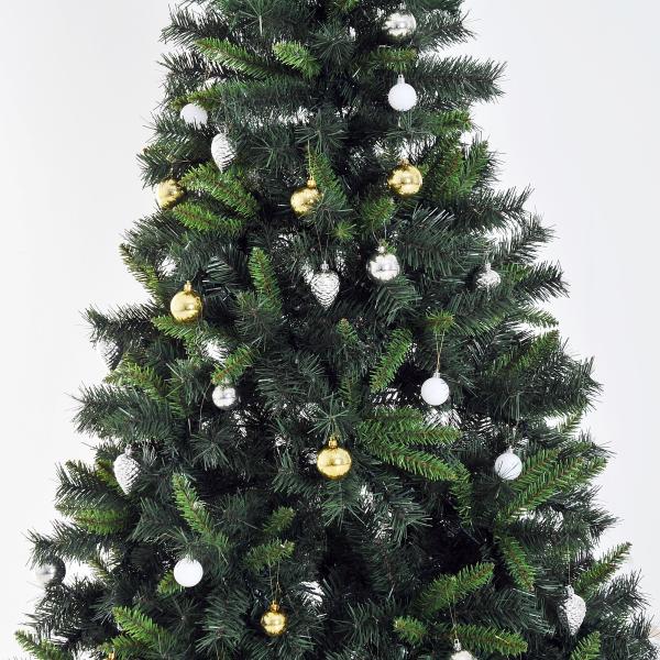 Weihnachtsbaum mit 220 LEDs 180cm künstlicher Christbaum