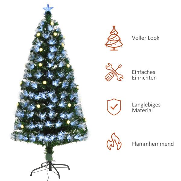 Weihnachtsbaum mit 180 LEDs mit Farbwechsel 150cm