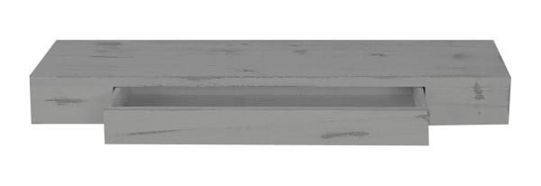 Hängeregal Regal 80cm Schublade Shabby-Look/weiß Wandregal Oise